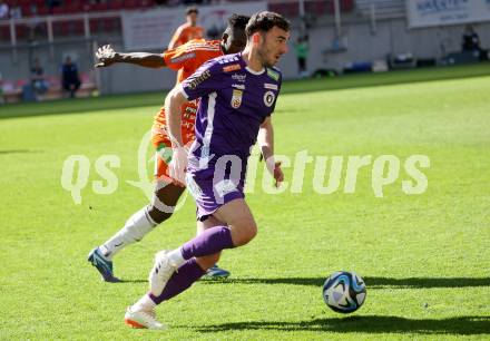 Fussball Bundesliga. SK Austria Klagenfurt gegen TSV Egger Glas Hartberg. Andrew Irving  (Klagenfurt). Klagenfurt, am 7.4.2024.
Foto: Kuess
www.qspictures.net
---
pressefotos, pressefotografie, kuess, qs, qspictures, sport, bild, bilder, bilddatenbank