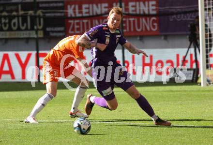 Fussball Bundesliga. SK Austria Klagenfurt gegen TSV Egger Glas Hartberg.   Jonas Arweiler (Klagenfurt). Klagenfurt, am 7.4.2024.
Foto: Kuess
www.qspictures.net
---
pressefotos, pressefotografie, kuess, qs, qspictures, sport, bild, bilder, bilddatenbank