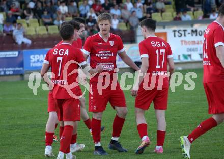 Fussball Unterliga Ost. Feldkirchen SV gegen Sirnitz.  Torjubel Martin Hinteregger (Sirnitz). Feldkirchen, am 13.4.2024.
Foto: Kuess
www.qspictures.net
---
pressefotos, pressefotografie, kuess, qs, qspictures, sport, bild, bilder, bilddatenbank