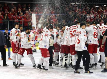 EBEL. Eishockey Bundesliga. EC KAC gegen Salzburg.  Meisterjubel  (Salzburg). Klagenfurt, am 19.4..2024.
Foto: Kuess
www.qspictures.net
---
pressefotos, pressefotografie, kuess, qs, qspictures, sport, bild, bilder, bilddatenbank