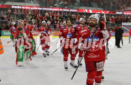 EBEL. Eishockey Bundesliga. EC KAC gegen Salzburg.   (KAC),  Klagenfurt, am 19.4..2024.
Foto: Kuess
www.qspictures.net
---
pressefotos, pressefotografie, kuess, qs, qspictures, sport, bild, bilder, bilddatenbank