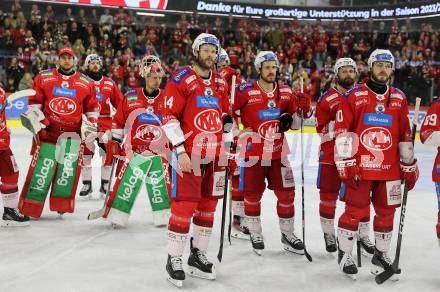 EBEL. Eishockey Bundesliga. EC KAC gegen Salzburg.  Paul Postma, Thomas Vallant (KAC),    Klagenfurt, am 19.4..2024.
Foto: Kuess
www.qspictures.net
---
pressefotos, pressefotografie, kuess, qs, qspictures, sport, bild, bilder, bilddatenbank