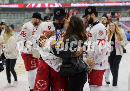 EBEL. Eishockey Bundesliga. EC KAC gegen Salzburg.  Ali Wukovits (Salzburg). Klagenfurt, am 19.4..2024.
Foto: Kuess
www.qspictures.net
---
pressefotos, pressefotografie, kuess, qs, qspictures, sport, bild, bilder, bilddatenbank