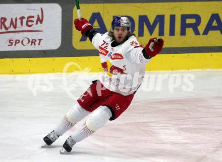 EBEL. Eishockey Bundesliga. EC KAC gegen Salzburg. Torjubel Nicolai Meyer  (Salzburg). Klagenfurt, am 19.4..2024.
Foto: Kuess
www.qspictures.net
---
pressefotos, pressefotografie, kuess, qs, qspictures, sport, bild, bilder, bilddatenbank