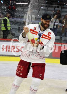 EBEL. Eishockey Bundesliga. EC KAC gegen Salzburg.  Thomas Raffl  (Salzburg). Klagenfurt, am 19.4..2024.
Foto: Kuess
www.qspictures.net
---
pressefotos, pressefotografie, kuess, qs, qspictures, sport, bild, bilder, bilddatenbank