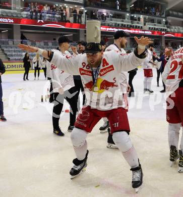 EBEL. Eishockey Bundesliga. EC KAC gegen Salzburg.  Mario Huber  (Salzburg). Klagenfurt, am 19.4..2024.
Foto: Kuess
www.qspictures.net
---
pressefotos, pressefotografie, kuess, qs, qspictures, sport, bild, bilder, bilddatenbank