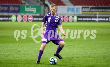 Fussball Bundesliga. SK Austria Klagenfurt gegen FC Red Bull Salzburg.  Christopher Cvetko (Klagenfurt).  Klagenfurt, am 24.4.2024.
Foto: Kuess
www.qspictures.net
---
pressefotos, pressefotografie, kuess, qs, qspictures, sport, bild, bilder, bilddatenbank