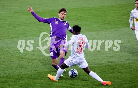 Fussball Bundesliga. SK Austria Klagenfurt gegen FC Red Bull Salzburg. Thorsten Mahrer,   (Klagenfurt).  Klagenfurt, am 24.4.2024.
Foto: Kuess
www.qspictures.net
---
pressefotos, pressefotografie, kuess, qs, qspictures, sport, bild, bilder, bilddatenbank