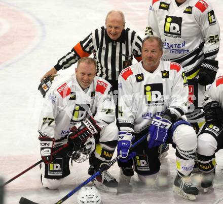 Eishockey. Promispiel. Klagenfurt gegen Villach.  Stefan Koubek, Karl Korentschnig, Engelbert Linder. KLagenfurt, am 27.4.2024.
Foto: Kuess
www.qspictures.net
---
pressefotos, pressefotografie, kuess, qs, qspictures, sport, bild, bilder, bilddatenbank