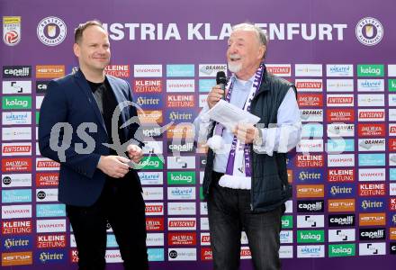 Fussball. SK Austria Klagenfurt. Einweihung Freddy-Hohenberger-Platz. Christian Rosenzopf, Willy Haslitzer . Klagenfurt, 5.5.2024.
Foto: Kuess
www.qspictures.net
---
pressefotos, pressefotografie, kuess, qs, qspictures, sport, bild, bilder, bilddatenbank