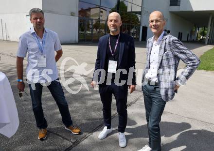 Fussball. SK Austria Klagenfurt. Einweihung Freddy-Hohenberger-Platz. Daniel Greiner, Guenther Gorenzel, Herbert Matschek . Klagenfurt, 5.5.2024.
Foto: Kuess
www.qspictures.net
---
pressefotos, pressefotografie, kuess, qs, qspictures, sport, bild, bilder, bilddatenbank