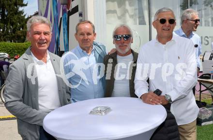Fussball. SK Austria Klagenfurt. Einweihung Freddy-Hohenberger-Platz.  Hannes Haubitz, Werner Oberrisser, Davor Hrstic. Klagenfurt, 5.5.2024.
Foto: Kuess
www.qspictures.net
---
pressefotos, pressefotografie, kuess, qs, qspictures, sport, bild, bilder, bilddatenbank