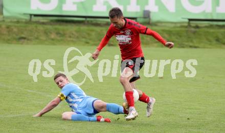 Fussball 1. KLasse C. Friesach gegen Ludmannsdorf.  Lukas Kernmayer (Friesach),  Jure Skafar  (Ludmannsdorf). Friesach, am 25.5.2024.
Foto: Kuess
www.qspictures.net
---
pressefotos, pressefotografie, kuess, qs, qspictures, sport, bild, bilder, bilddatenbank