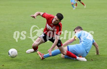 Fussball 1. KLasse C. Friesach gegen Ludmannsdorf.  Lukas Kernmayer (Friesach),   Dominik Killar (Ludmannsdorf). Friesach, am 25.5.2024.
Foto: Kuess
www.qspictures.net
---
pressefotos, pressefotografie, kuess, qs, qspictures, sport, bild, bilder, bilddatenbank