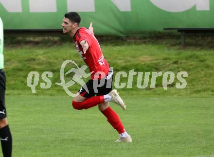 Fussball 1. KLasse C. Friesach gegen Ludmannsdorf.  Torjubel Dominik Killar,  (Ludmannsdorf). Friesach, am 25.5.2024.
Foto: Kuess
www.qspictures.net
---
pressefotos, pressefotografie, kuess, qs, qspictures, sport, bild, bilder, bilddatenbank
