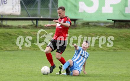 Fussball 1. KLasse C. Friesach gegen Ludmannsdorf. Florian Londer (Friesach),  Michael Augustin Jakopitsch   (Ludmannsdorf). Friesach, am 25.5.2024.
Foto: Kuess
www.qspictures.net
---
pressefotos, pressefotografie, kuess, qs, qspictures, sport, bild, bilder, bilddatenbank