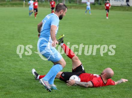 Fussball 1. KLasse C. Friesach gegen Ludmannsdorf. Christian Schneider (Friesach),  Said Djulic  (Ludmannsdorf). Friesach, am 25.5.2024.
Foto: Kuess
www.qspictures.net
---
pressefotos, pressefotografie, kuess, qs, qspictures, sport, bild, bilder, bilddatenbank