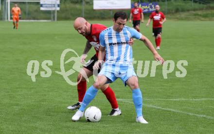 Fussball 1. KLasse C. Friesach gegen Ludmannsdorf. Andreas Wolfger (Friesach),  Said Djulic  (Ludmannsdorf). Friesach, am 25.5.2024.
Foto: Kuess
www.qspictures.net
---
pressefotos, pressefotografie, kuess, qs, qspictures, sport, bild, bilder, bilddatenbank