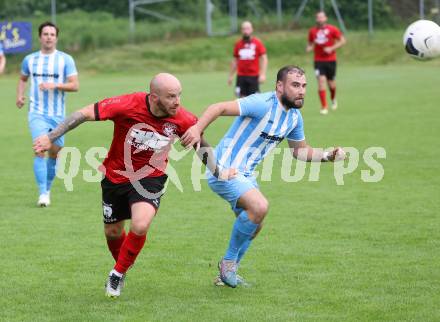 Fussball 1. KLasse C. Friesach gegen Ludmannsdorf.  Christian Schneider (Friesach),  Said Djulic  (Ludmannsdorf). Friesach, am 25.5.2024.
Foto: Kuess
www.qspictures.net
---
pressefotos, pressefotografie, kuess, qs, qspictures, sport, bild, bilder, bilddatenbank
