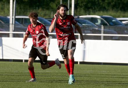 Fussball. Kaerntner Liga. Landskron gegen ATUS Ferlach.  Torjubel Stephan Buergler, 
 (Ferlach). Landskron, am 29.5.2024.
Foto: Kuess
www.qspictures.net
---
pressefotos, pressefotografie, kuess, qs, qspictures, sport, bild, bilder, bilddatenbank