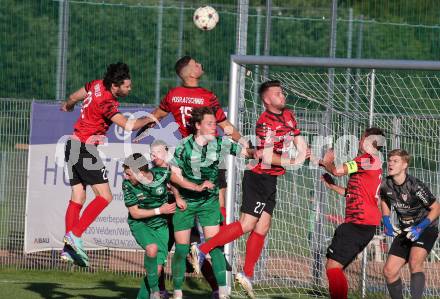 Fussball. Kaerntner Liga. Landskron gegen ATUS Ferlach.  Julian Brandstaetter, Lukas Aschaber (Landskron), Stephan Buergler,  Martin Posratschnig, Julian Voelz (Ferlach). Landskron, am 29.5.2024.
Foto: Kuess
www.qspictures.net
---
pressefotos, pressefotografie, kuess, qs, qspictures, sport, bild, bilder, bilddatenbank