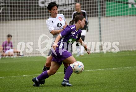 Fussball Frauen. Kaerntner Liga. Oberes Play Off. SK Austria Klagenfurt gegen SC St. Veit. Celine Arthofer (Austria Klagenfurt),  Bianca Angelika Friesacher (St. Veit).  KLagenfurt, am 2.6.2024.
Foto: Kuess
www.qspictures.net
---
pressefotos, pressefotografie, kuess, qs, qspictures, sport, bild, bilder, bilddatenbank