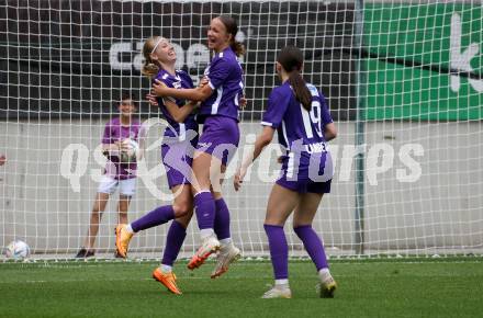 Fussball Frauen. Kaerntner Liga. Oberes Play Off. SK Austria Klagenfurt gegen SC St. Veit. Torjubel  Franziska Markof (Austria Klagenfurt),   KLagenfurt, am 2.6.2024.
Foto: Kuess
www.qspictures.net
---
pressefotos, pressefotografie, kuess, qs, qspictures, sport, bild, bilder, bilddatenbank