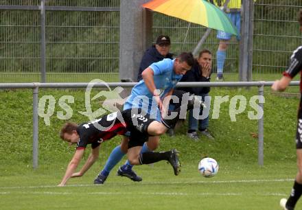 Fussball Unterliga West. Admira Villach gegen Lind.   Nico Leo Winkler (Villach), 
Markus Josef Wegscheider  (Lind).
Villach, am 1.6.2024.
Foto: Kuess
www.qspictures.net
---
pressefotos, pressefotografie, kuess, qs, qspictures, sport, bild, bilder, bilddatenbank