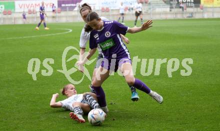 Fussball Frauen. Kaerntner Liga. Oberes Play Off. SK Austria Klagenfurt gegen SC St. Veit. Brianna Jane Langelaan (Austria Klagenfurt),  Anika Kuncic (St. Veit).  KLagenfurt, am 2.6.2024.
Foto: Kuess
www.qspictures.net
---
pressefotos, pressefotografie, kuess, qs, qspictures, sport, bild, bilder, bilddatenbank