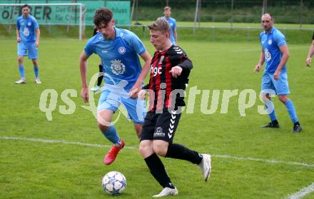 Fussball Unterliga West. Admira Villach gegen Lind.  Fabian Michael Pinter  (Villach),   
Jonas Matthias Wernle (Lind).
Villach, am 1.6.2024.
Foto: Kuess
www.qspictures.net
---
pressefotos, pressefotografie, kuess, qs, qspictures, sport, bild, bilder, bilddatenbank