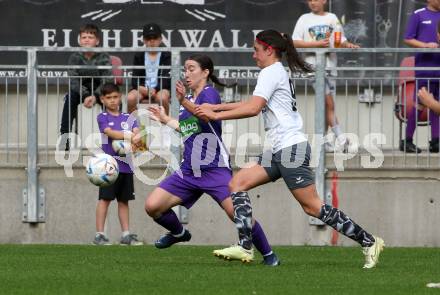 Fussball Frauen. Kaerntner Liga. Oberes Play Off. SK Austria Klagenfurt gegen SC St. Veit. Celine Arthofer (Austria Klagenfurt), Sarah Pertl (St. Veit).  KLagenfurt, am 2.6.2024.
Foto: Kuess
www.qspictures.net
---
pressefotos, pressefotografie, kuess, qs, qspictures, sport, bild, bilder, bilddatenbank