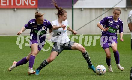 Fussball Frauen. Kaerntner Liga. Oberes Play Off. SK Austria Klagenfurt gegen SC St. Veit. Angelina Doris Prucknig (Austria Klagenfurt),  Alissa Lamzari  (St. Veit).  KLagenfurt, am 2.6.2024.
Foto: Kuess
www.qspictures.net
---
pressefotos, pressefotografie, kuess, qs, qspictures, sport, bild, bilder, bilddatenbank