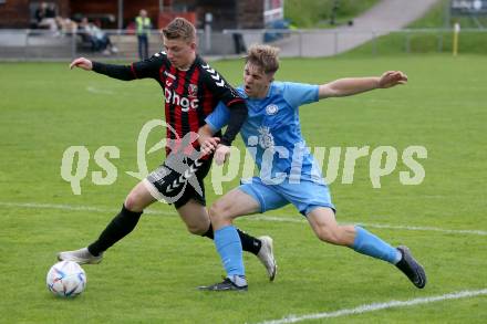 Fussball Unterliga West. Admira Villach gegen Lind.   Fabian Michael Pinter (Villach), Robert Della Mea (Lind).
Villach, am 1.6.2024.
Foto: Kuess
www.qspictures.net
---
pressefotos, pressefotografie, kuess, qs, qspictures, sport, bild, bilder, bilddatenbank