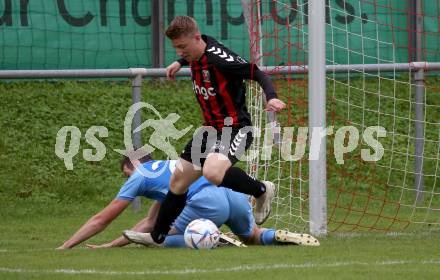 Fussball Unterliga West. Admira Villach gegen Lind.  Fabian Michael Pinter  (Villach), Daniel Ebner  (Lind).
Villach, am 1.6.2024.
Foto: Kuess
www.qspictures.net
---
pressefotos, pressefotografie, kuess, qs, qspictures, sport, bild, bilder, bilddatenbank