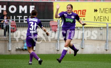 Fussball Frauen. Kaerntner Liga. Oberes Play Off. SK Austria Klagenfurt gegen SC St. Veit. Torjubel Alina-Marie Vaschauner (Austria Klagenfurt),    KLagenfurt, am 2.6.2024.
Foto: Kuess
www.qspictures.net
---
pressefotos, pressefotografie, kuess, qs, qspictures, sport, bild, bilder, bilddatenbank