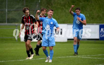 Fussball Unterliga West. Admira Villach gegen Lind.  Torjubel  Nace Begus (Lind).
Villach, am 1.6.2024.
Foto: Kuess
www.qspictures.net
---
pressefotos, pressefotografie, kuess, qs, qspictures, sport, bild, bilder, bilddatenbank