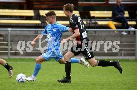 Fussball Unterliga West. Admira Villach gegen Lind.  Nico Leo Winkler  (Villach),  Nace Begus (Lind). Villach, am 1.6.2024.
Foto: Kuess
www.qspictures.net
---
pressefotos, pressefotografie, kuess, qs, qspictures, sport, bild, bilder, bilddatenbank