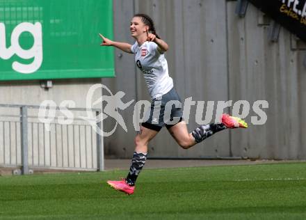 Fussball Frauen. Kaerntner Liga. Oberes Play Off. SK Austria Klagenfurt gegen SC St. Veit. Torjubel Michelle Claudia Terkl  (St. Veit).  KLagenfurt, am 2.6.2024.
Foto: Kuess
www.qspictures.net
---
pressefotos, pressefotografie, kuess, qs, qspictures, sport, bild, bilder, bilddatenbank
