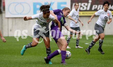 Fussball Frauen. Kaerntner Liga. Oberes Play Off. SK Austria Klagenfurt gegen SC St. Veit. Alina-Marie Vaschauner (Austria Klagenfurt), Sarah Lackner  (St. Veit).  KLagenfurt, am 2.6.2024.
Foto: Kuess
www.qspictures.net
---
pressefotos, pressefotografie, kuess, qs, qspictures, sport, bild, bilder, bilddatenbank