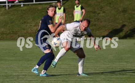 Fussball. KFV Cup. Koettmannsdorf gegen Grafenstein.  Aner Mandzic (Koettmannsdorf),  Lukas Alfred Sadnik  (Grafenstein). Koettmannsdorf, am 4.6.2024.
Foto: Kuess
www.qspictures.net
---
pressefotos, pressefotografie, kuess, qs, qspictures, sport, bild, bilder, bilddatenbank