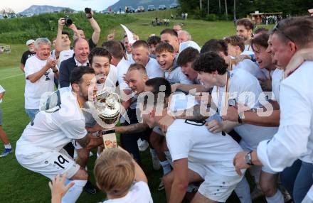 Fussball. KFV Cup. Koettmannsdorf gegen Grafenstein.  Jubel    (Koettmannsdorf). Koettmannsdorf, am 4.6.2024.
Foto: Kuess
www.qspictures.net
---
pressefotos, pressefotografie, kuess, qs, qspictures, sport, bild, bilder, bilddatenbank