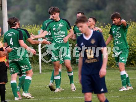 Fussball Kaerntner Liga. Velden gegen Lendorf. Torjubel David Feichter  (Lendorf). St. Egyden, am 7.6.2024.
Foto: Kuess
www.qspictures.net
---
pressefotos, pressefotografie, kuess, qs, qspictures, sport, bild, bilder, bilddatenbank