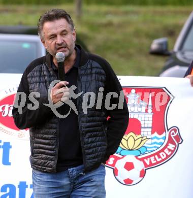 Fussball Kaerntner Liga. Velden gegen Lendorf. Obmann Bruno Mitterberger  (Velden),   St. Egyden, am 7.6.2024.
Foto: Kuess
www.qspictures.net
---
pressefotos, pressefotografie, kuess, qs, qspictures, sport, bild, bilder, bilddatenbank