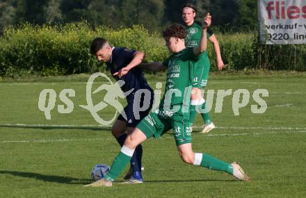 Fussball Kaerntner Liga. Velden gegen Lendorf.  Dardan Kameraj (Velden), Luca Christoph Morgenstern  (Lendorf). St. Egyden, am 7.6.2024.
Foto: Kuess
www.qspictures.net
---
pressefotos, pressefotografie, kuess, qs, qspictures, sport, bild, bilder, bilddatenbank