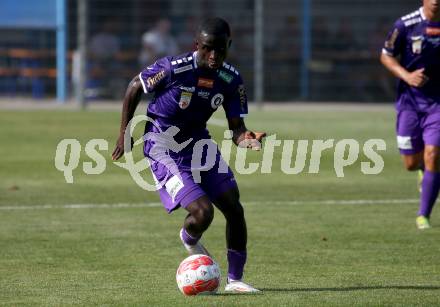 Fussball Testspiel. SK Austria Klagenfurt gegen NK Koper.  Solomon Bonnah (Klagenfurt). Welzenegg, am 13.7.2024.
Foto: Kuess
www.qspictures.net
---
pressefotos, pressefotografie, kuess, qs, qspictures, sport, bild, bilder, bilddatenbank