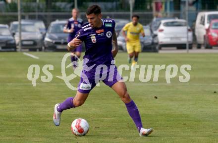 Fussball Testspiel. SK Austria Klagenfurt gegen NK Koper.  David Toshevski (Klagenfurt). Welzenegg, am 13.7.2024.
Foto: Kuess
www.qspictures.net
---
pressefotos, pressefotografie, kuess, qs, qspictures, sport, bild, bilder, bilddatenbank