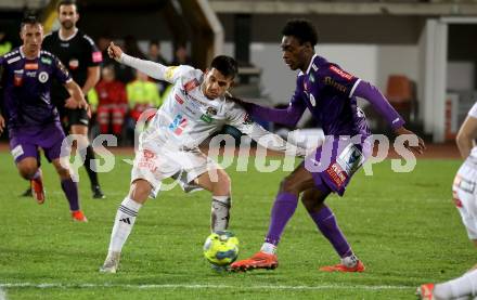 Fussball OEFB Cup. WAC gegen SK Austria Klagenfurt. Dejan Zugig (WAC), Dikeni-Rafid Salifou (Austria Klagenfurt). Wolfsberg, am 30.10.2024.
Foto: Kuess
---
pressefotos, pressefotografie, kuess, qs, qspictures, sport, bild, bilder, bilddatenbank