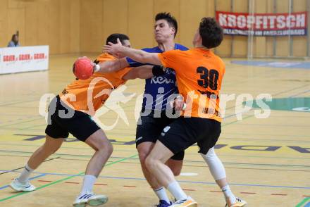 Handball Bundesliga. SC Ferlach gegen HSG Holding Graz.   Jovanovic Mladan (Ferlach),     Belos Nemanja,  Schranz Kilian (Graz).  Ferlach, am 23.11.2024.
Foto: Kuess
www.qspictures.net
---
pressefotos, pressefotografie, kuess, qs, qspictures, sport, bild, bilder, bilddatenbank
