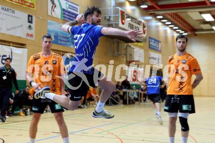 Handball Bundesliga. SC Ferlach gegen HSG Holding Graz.  Pernovsek Luka  (Ferlach),     Ferlach, am 23.11.2024.
Foto: Kuess
www.qspictures.net
---
pressefotos, pressefotografie, kuess, qs, qspictures, sport, bild, bilder, bilddatenbank