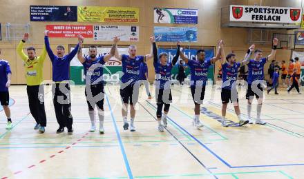 Handball Bundesliga. SC Ferlach gegen HSG Holding Graz.   Jubel (Ferlach),   Ferlach, am 23.11.2024.
Foto: Kuess
www.qspictures.net
---
pressefotos, pressefotografie, kuess, qs, qspictures, sport, bild, bilder, bilddatenbank